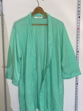 Jasmine Rose Studio Mint Green Waffle Knit Robe